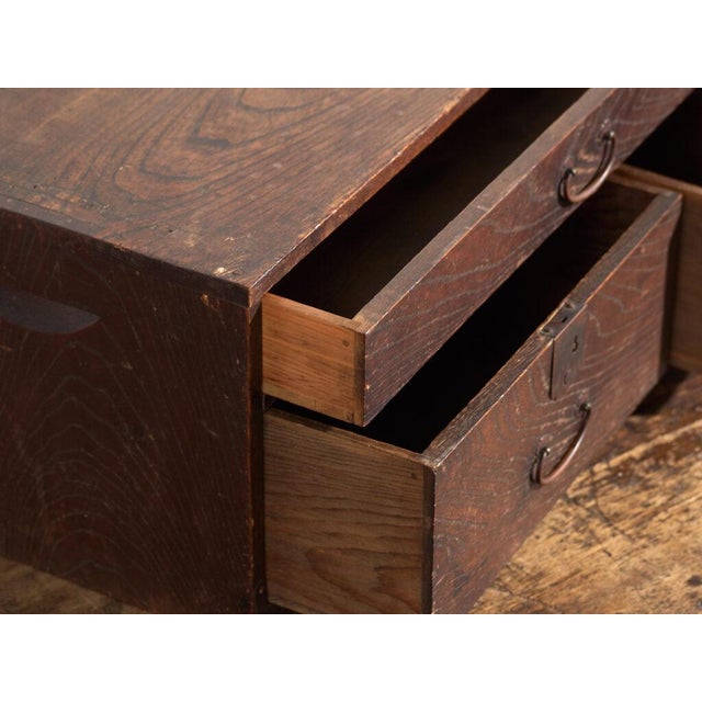 Antique Japanese Desk Chest For Sale - Image 4 of 12