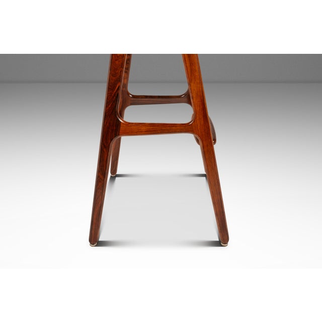 Set of Two ( 2 ) Danish Modern Model Od-61 Counter Height Bar Stools in Rosewood by Erik Buch for o.d. Mobler, Denmark, 1960's For Sale - Image 12 of 18