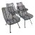 Low 'Sculptura’ Side Chairs by Russel Woodard for Woodard Furniture For Sale