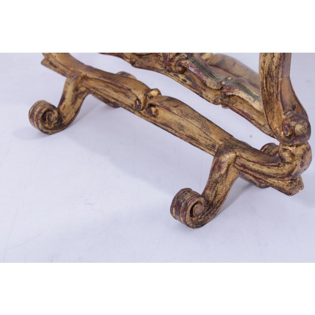 Italian Giltwood Dresser Top Dressing or Shaving Mirror For Sale In Philadelphia - Image 6 of 11