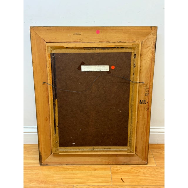 Herbert Parrish :Roses & Mirror" Floral Still Life For Sale - Image 4 of 4