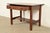 Stickley Brothers Antique Mission Oak Arts & Crafts Writing Desk or Library Table, Newly Refinished For Sale In South Bend - Image 6 of 16
