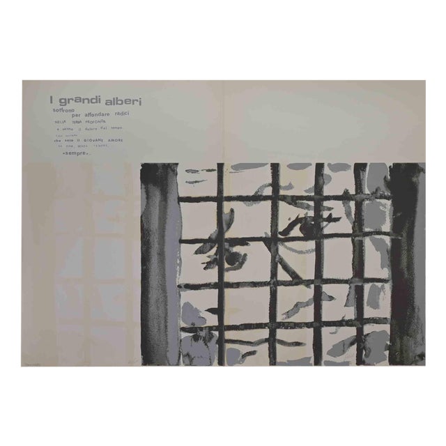 Ennio Pouchard, The Big Trees / I Grandi Alberi, Offset & Screenprint, 1970s For Sale