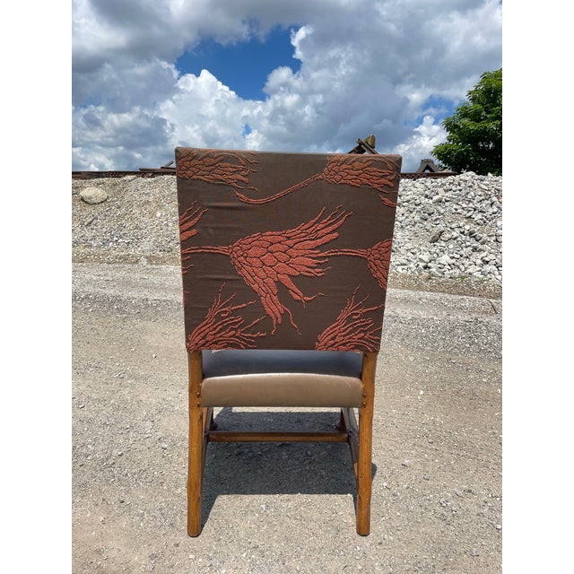 Dessin Fournir Leather Dining Arm Chairs- A Set of 5 For Sale In Chicago - Image 6 of 10