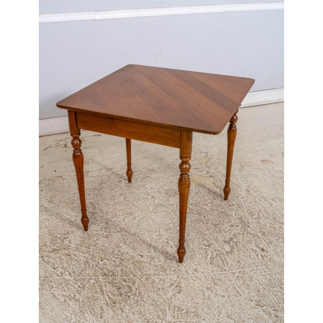 Harden Furniture Harden Cherry Triangular Napkin Dropleaf Table For Sale - Image 4 of 15