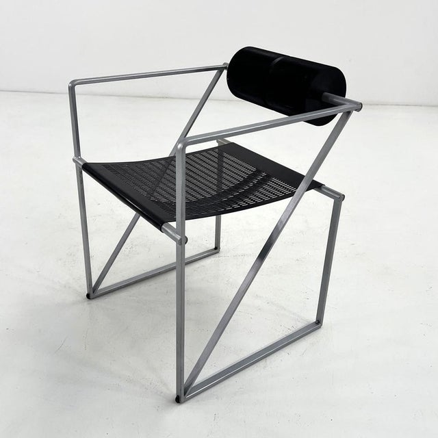 Black and Grey Seconda Chair by Mario Botta for Alias, 1980s For Sale - Image 9 of 11