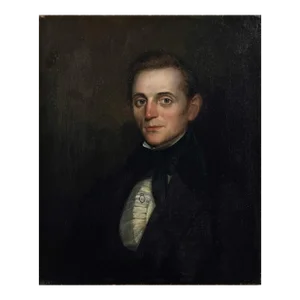 Antique 19th C. Early Victorian Portrait of Man (C. 1823, Oil on Canvas)