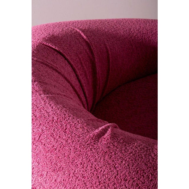 Textile Premiere Armchairs in Pink Bouclé from Adriano Piazzesi, 1970s, Set of 2 For Sale - Image 7 of 13
