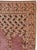 An antique Turkish Sivas throw rug. The triple abrashed blue niche is supported by slim columns and is topped by a deep...