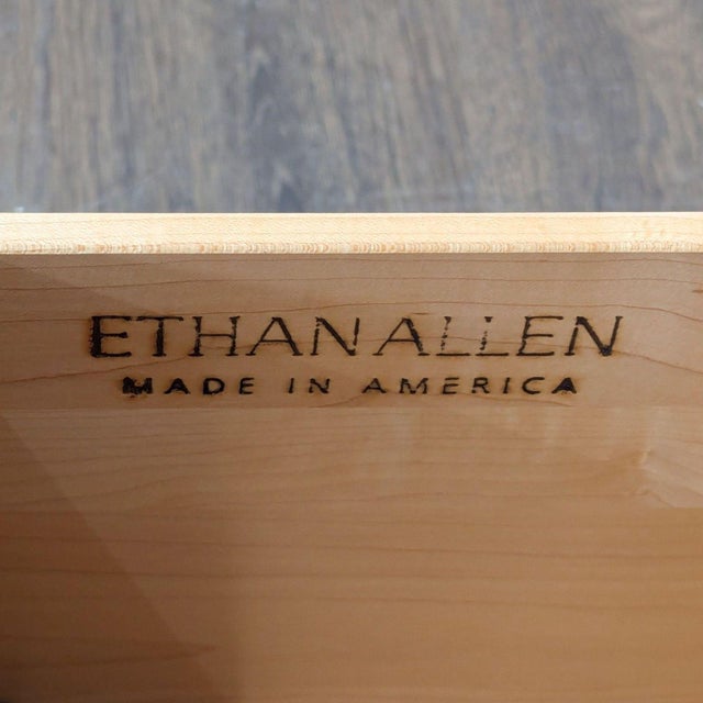 Vintage Ethan Allen One Drawer Media Cabinet For Sale - Image 9 of 11
