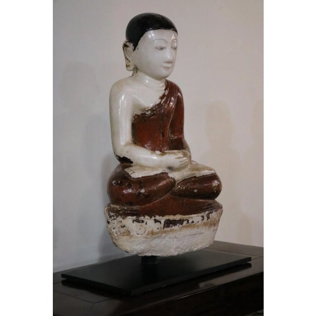 Alabaster Seated Disciple For Sale - Image 4 of 7
