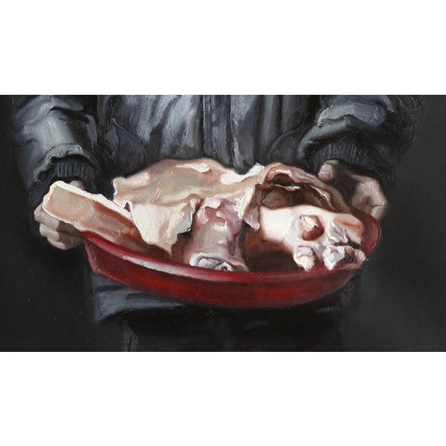 Wei Yi 魏艺, Zhao Goudan from Childhood, Larger Than Life, 2010, Oil on Canvas For Sale - Image 4 of 8