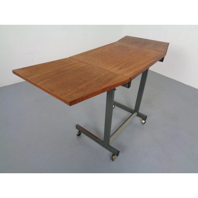 Mid-Century Modern Danish Extendable Architect Table from Elmo, 1960s For Sale - Image 3 of 18