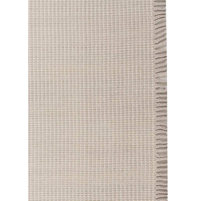 Textile Contemporary Solid Beige, Gray Flat-Weave Wool Rug by Doris Leslie Blau For Sale - Image 7 of 7