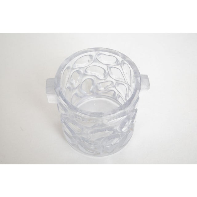 Peill & Putzler Vintage Peill &Putzler Glass Ice Bucket With Geometric Design, 1970's, Barware For Sale - Image 4 of 8