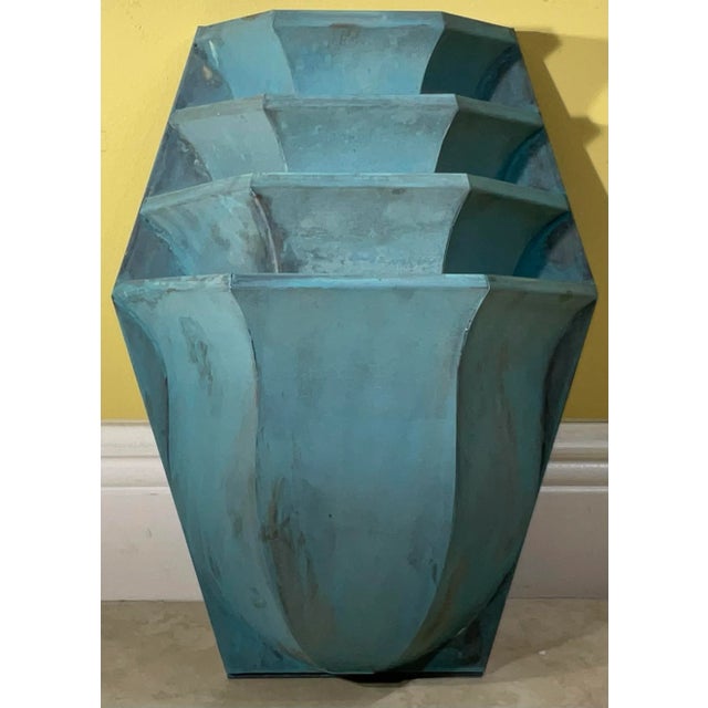 Single Vintage Solid Brass Tiered Wall Sconce. For Sale - Image 4 of 11