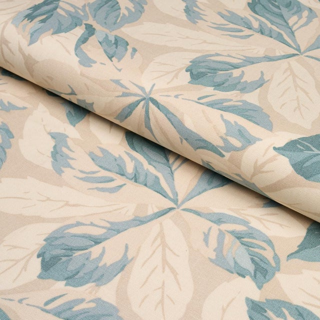 2020s SAMPLE - Schumacher Arboreal Fabric In Sky For Sale - Image 5 of 5