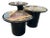 Miami Vice Style Round Side Tables, 1980s, Set of 3 For Sale