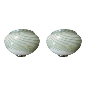 1960s Murano Chiocciola Sconces by Luci Muranesi, a Pair