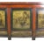 Late 19th Century Gansu 85" Long Red Hand Painted Chinese Sideboard For Sale - Image 5 of 12