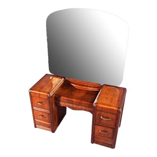 1930s Antique Art Deco Vanity Dresser For Sale