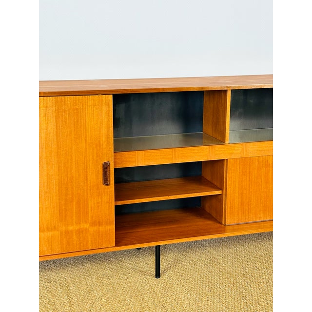 Scandinavian Teak High Sideboard, 1960s For Sale - Image 14 of 18