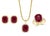 12 Carat Natural Burma Ruby and Diamond Earring in 18 Karat Yellow Gold For Sale - Image 17 of 18