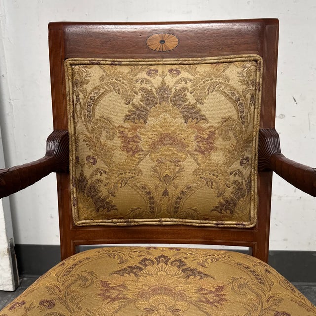 French Empire Carved Mahogany Chair, Antique For Sale In San Francisco - Image 6 of 12