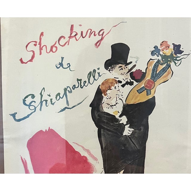 Pink 1940s Shocking by Schiaparelli Framed Perfume Advertisements For Sale - Image 8 of 10