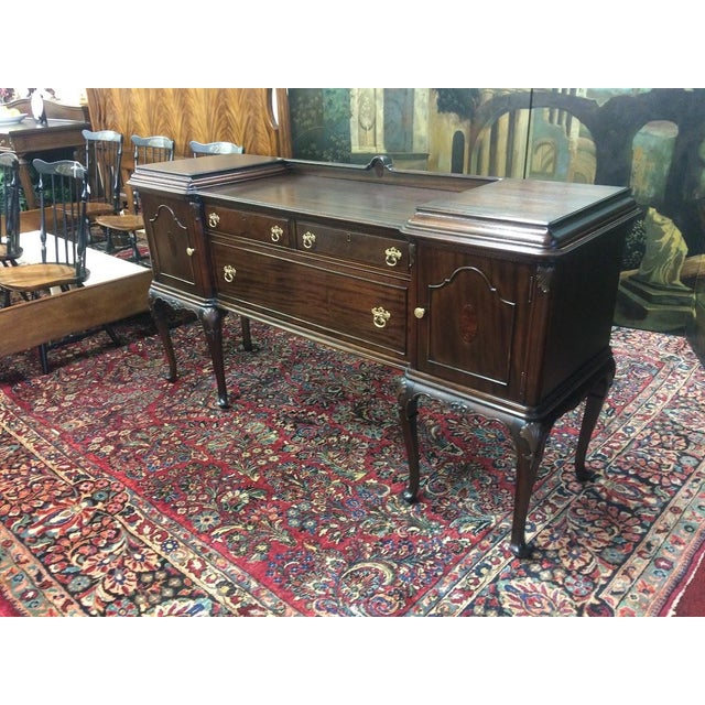 Antique Sideboard Buffet, Art Deco Credenza For Sale - Image 9 of 11