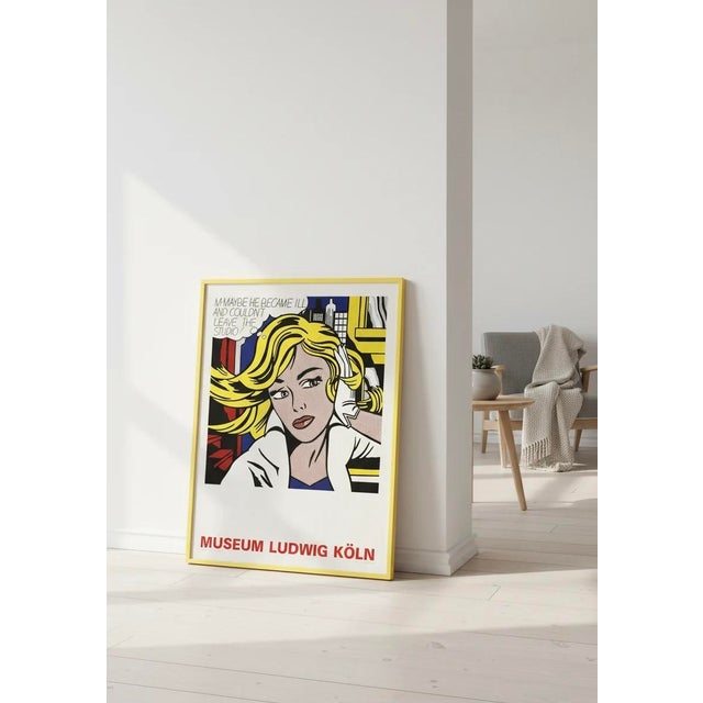 Own a piece of pop art history with Roy Lichtenstein's iconic "M-Maybe" a bold and captivating example of his signature...