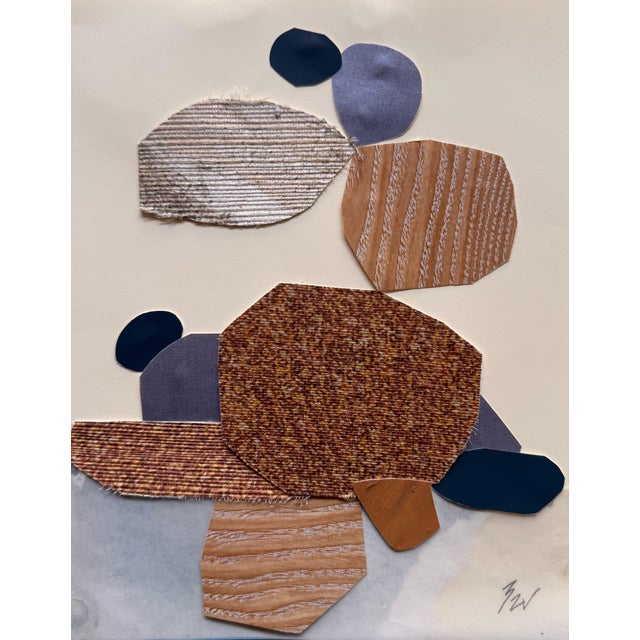 "Vessel 4" Original Mixed-Media Framed Collage on Paper by Zac Woodiel For Sale - Image 9 of 11