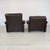 Coronado Leather Lounge Chairs With Ottoman by Afra and Tobia Scarpa For Sale In New York - Image 6 of 18