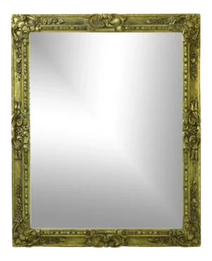 Antique Italian Gold Gilt Wood Carved Frame Mirror