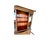 Vintage 1950 Petite Mahogany Breakfront China Hutch For Sale - Image 11 of 14