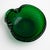 1950s Vintage Emerald Green Murano Bullicante Art Glass Catchall Dish For Sale - Image 5 of 14