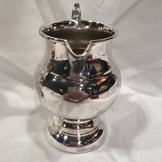 Vintage Academy Silver on Copper Creamer and Sugar Bowl Chairish