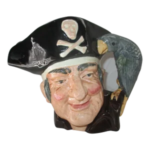 1951 Vintage Royal Doulton Long John Silver Character Toby Jug
