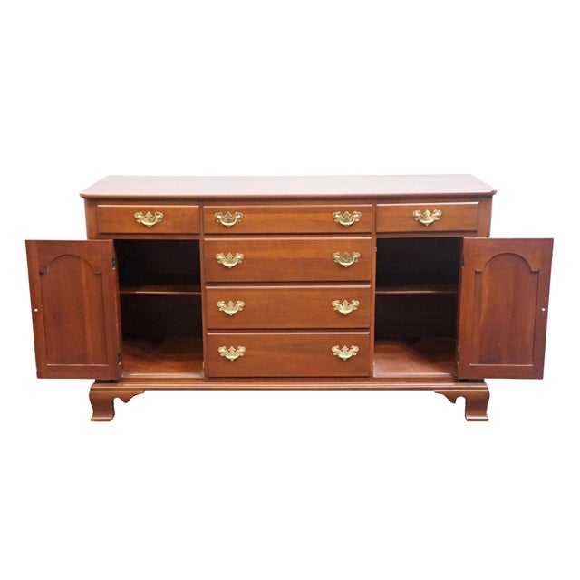 Willett Furniture Willett Furniture Traditional Style Solid Wildwood Cherry 62" Buffet 6550 For Sale - Image 4 of 15