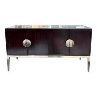 Bernhardt Jet Set Caviar Four Door Sideboard For Sale