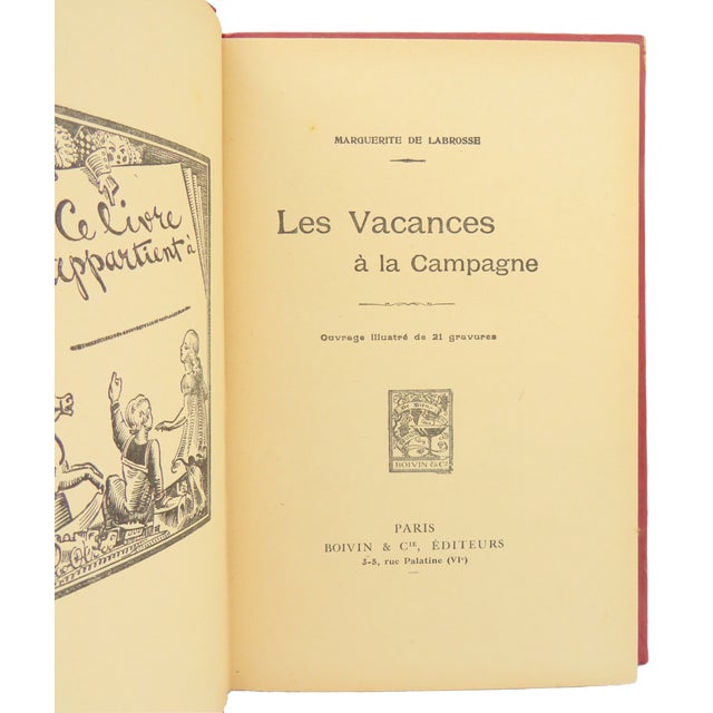 Victorian Antique French Book Collection, S/3 For Sale - Image 3 of 11