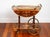 Brown Vintage Italian Marquetry Bar Cart With Serving Tray For Sale - Image 8 of 11