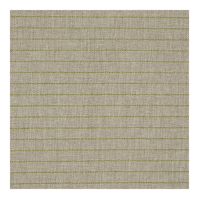 Sample - Schumacher Manning Stripe Indoor/Outdoor Fabric in Lime For Sale