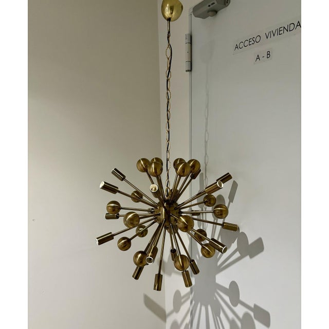 1990s Sputnik Ceiling Lamp, 1990 For Sale - Image 5 of 17