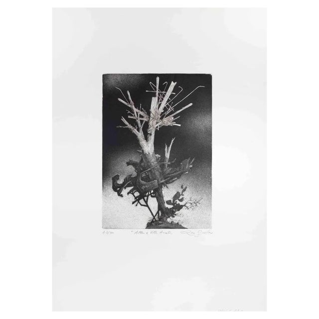 Leo Guida, The Tree at Villa, Etching, 1970s For Sale