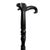 Vintage Black Lion Wood Cane For Sale - Image 4 of 6