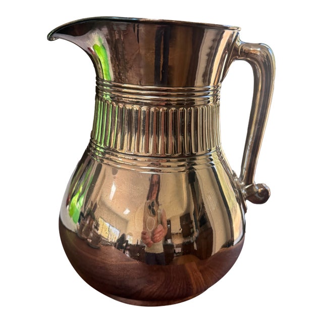Silver-Plated Hollowware Water Pitcher Made by the Pairpoint Mfg. Co For Sale