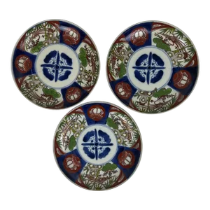 Early 20th Century Antique Imari Plates - Set of 3