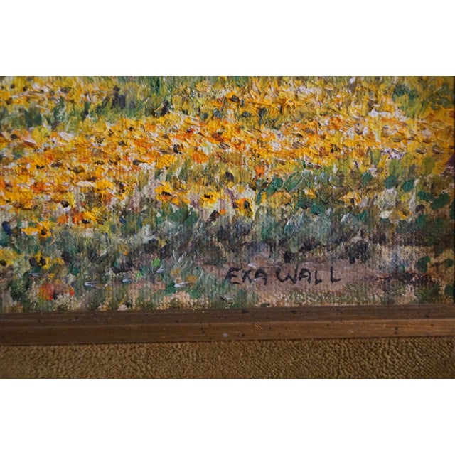 1940s Texas Artist 'Exa Wall' Original Landscape Painting, Framed For Sale In San Antonio - Image 6 of 10