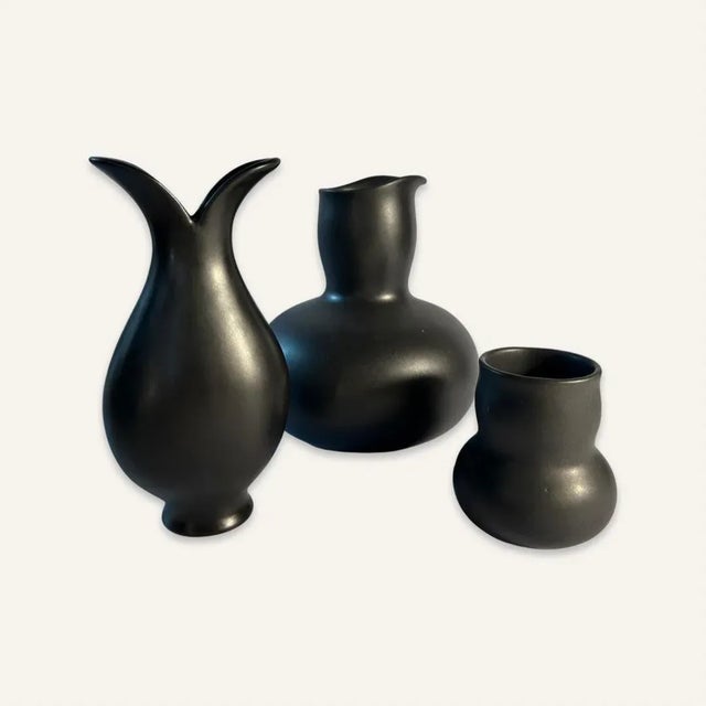 1990s Eva Zeisel Earthenware Vases- Set of 3 For Sale - Image 10 of 10
